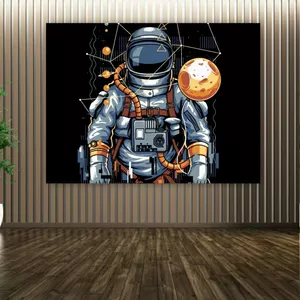  پوستر دیواری طرح بلک لایت مدل فضانورد کد FP10106 