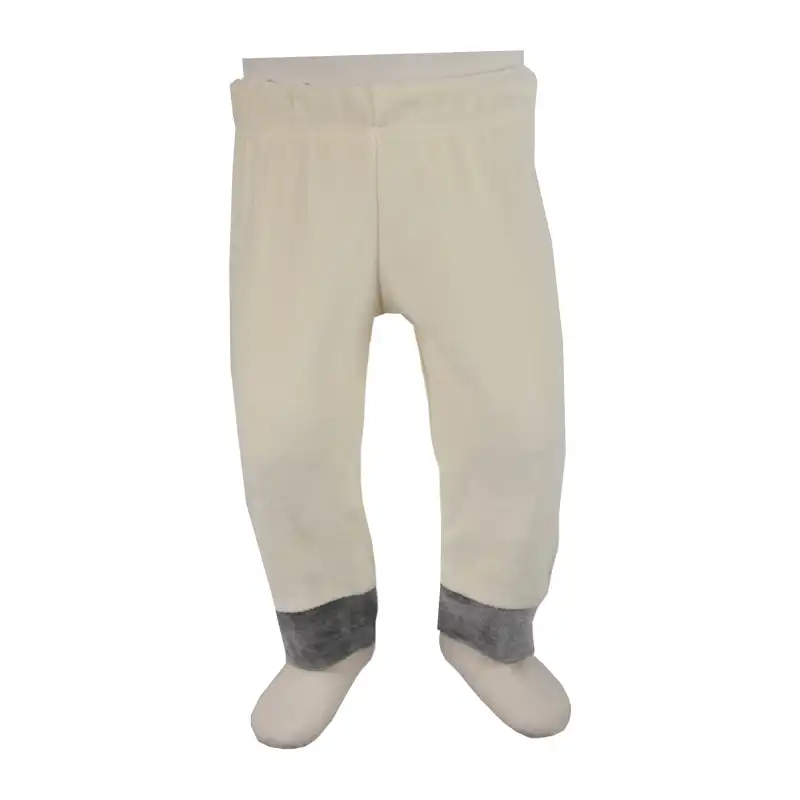 ست تی شرت آستین بلند و شلوار نوزادی آدمک مدل 031 کد 119732 رنگ کرم