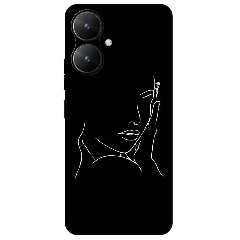 کاور مگافون طرح دخترانه مدل 8153 مناسب برای گوشی موبایل شیائومی Poco M6