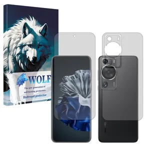 Wolf Tough model Matte screen protector suitable for Huawei P60 Pro mobile phone along with the back protector