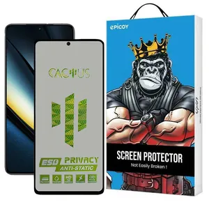    Epicoy Cactus-ESD-Privacy Glass Screen Protector For Xiaomi Poco F6 Pro / Xiaomi Poco F6 / Xiaomi Redmi Turbo 3 