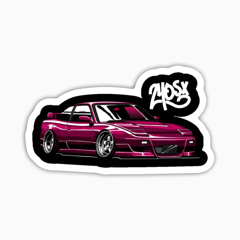 استیکر لپ تاپ بووم طرح ماشین مدل Nissan 240SX کد JC46