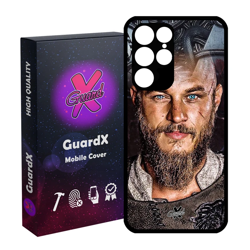 کاور گارد ایکس طرح Vikings مدل Glass10240 مناسب برای گوشی موبایل سامسونگ Galaxy S22 Ultra