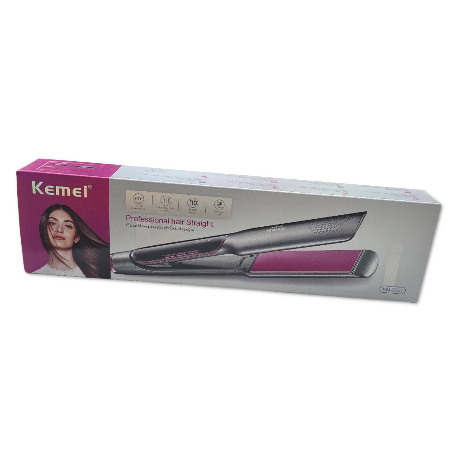 اتو و حالت دهنده ی مو کیمی مدل KM-2301 -  - 10