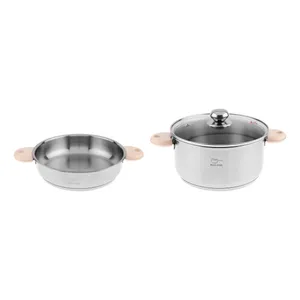 سرویس تابه و قابلمه 3 پارچه پارس استیل مدل رایکا کد 2024