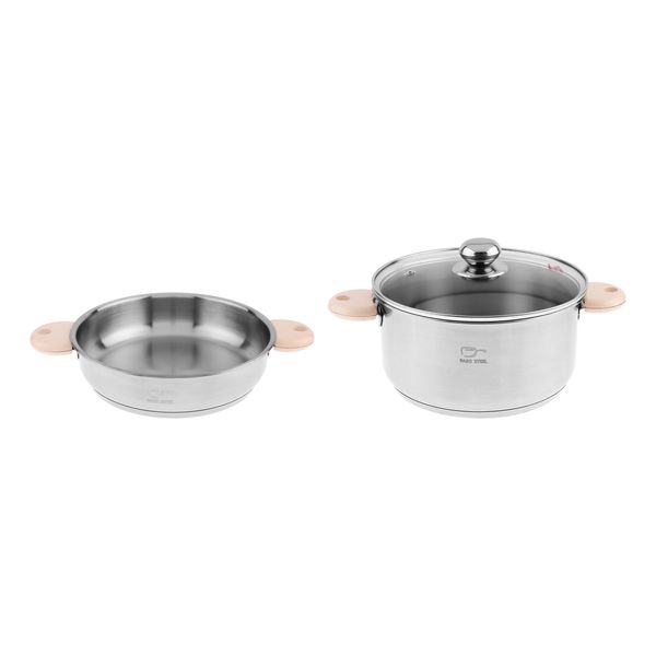 سرویس تابه و قابلمه 3 پارچه پارس استیل مدل رایکا کد 2024