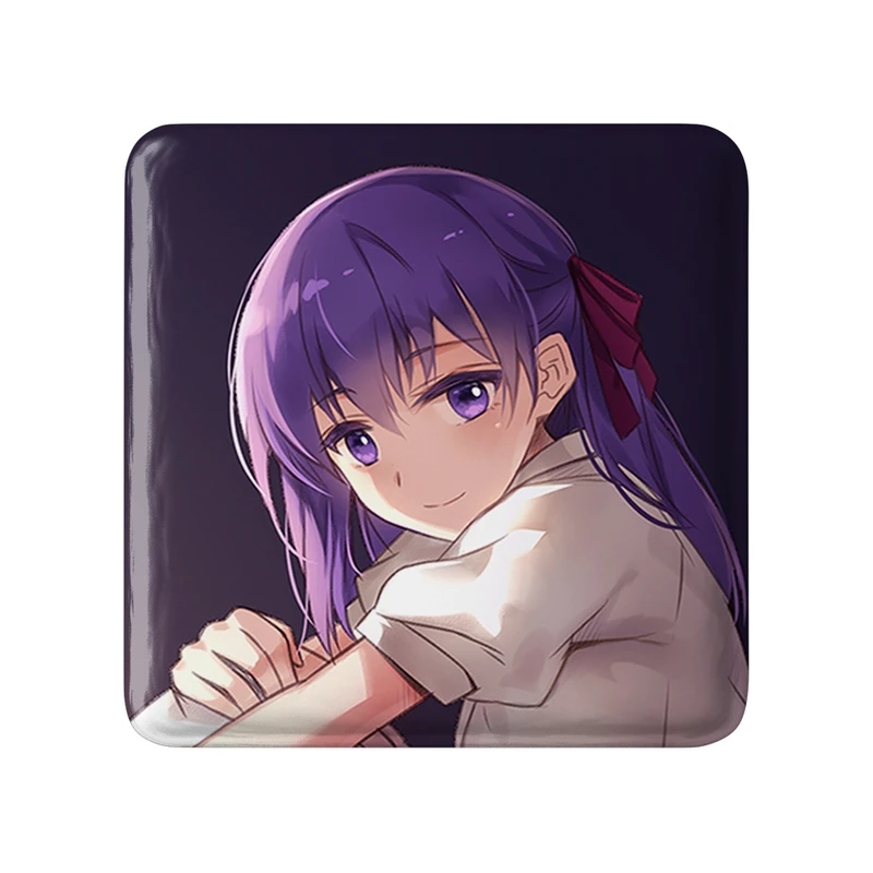 مگنت خندالو طرح ساکورا انیمه فیت استی نایت Fate Stay Night  مدل مربعی کد 22765