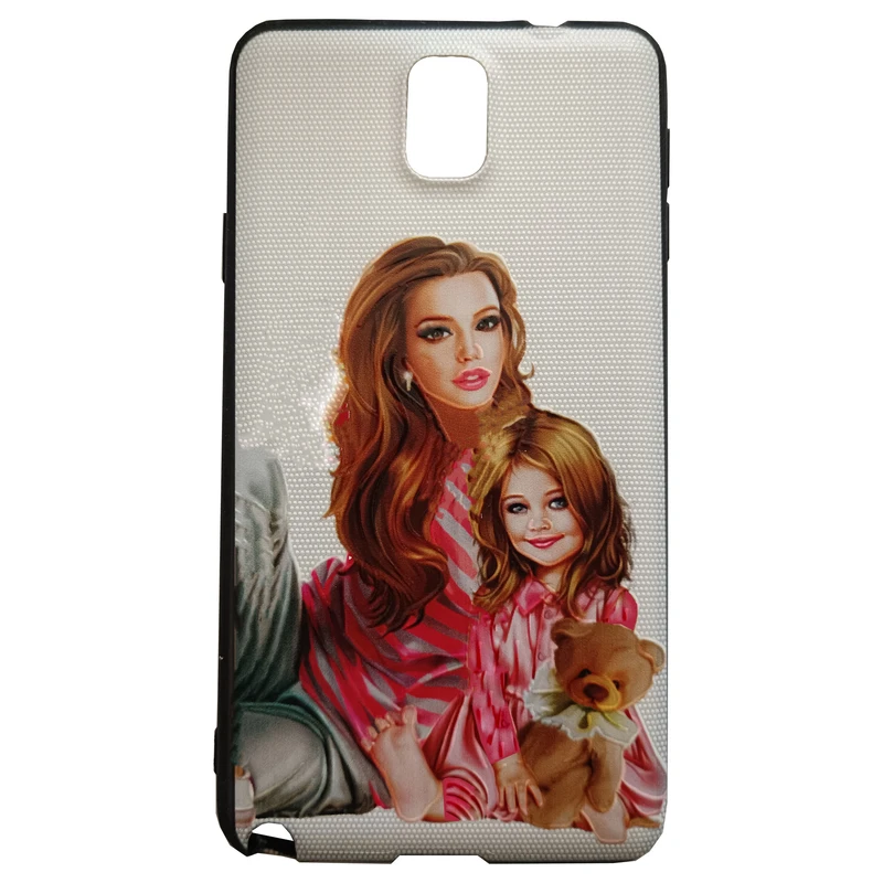 کاور مدل فانتزی کد 8-0 طرح مادر و دختر مناسب برای گوشی موبایل سامسونگ Galaxy NOTE 3