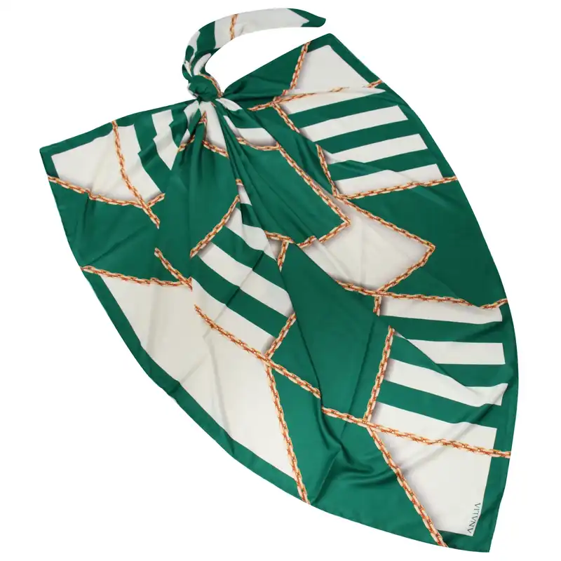 روسری زنانه مدل ابریشم زنجیری کد 6020