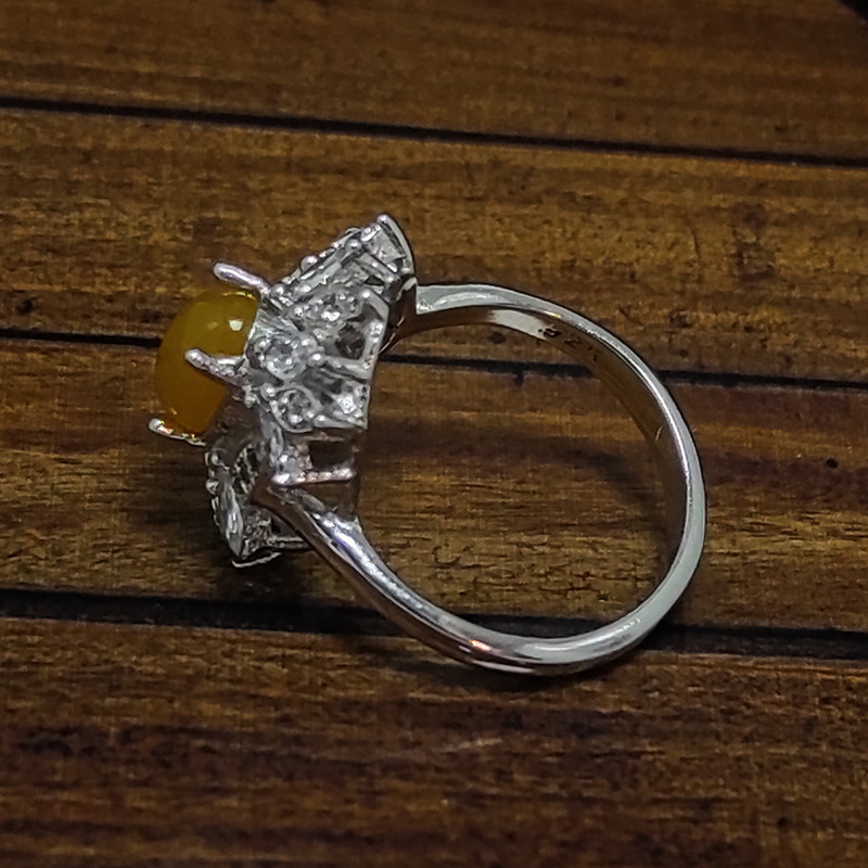 انگشتر نقره زنانه سلین کالا مدل شرف الشمس طبیعی کد Mps-12 انگشتر نقره زنانه سلین کالا مدل شرف الشمس طبیعی کد Mps-12