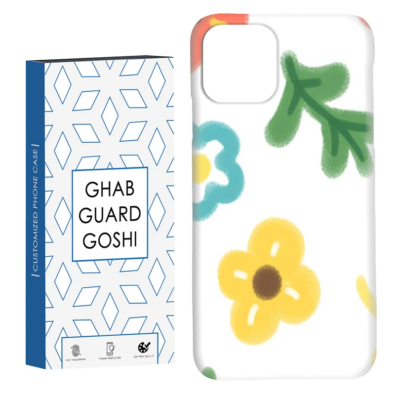کاور قاب گارد گوشی طرح گل رنگی کد Dimo-876 مناسب برای گوشی موبایل اپل  IPHONE 11 PRO