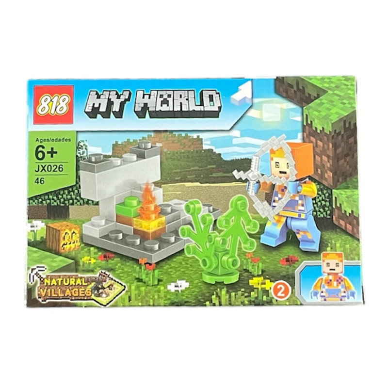 ساختنی مدل ماینکرافت ۴۶ قطعه my world