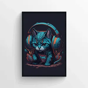 تابلو طرح گربه مدل AX28