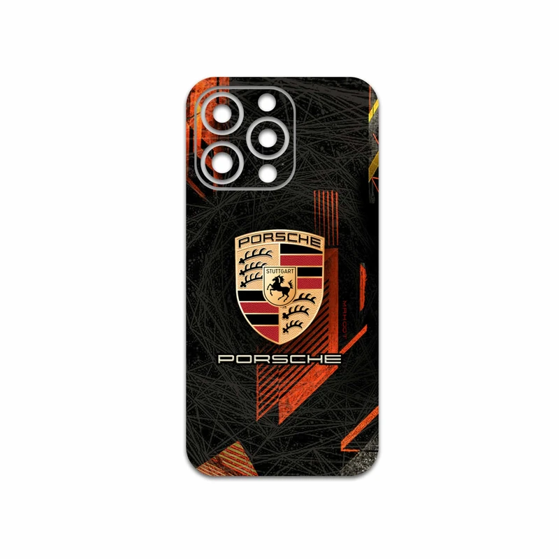 برچسب پوششی ماهوت مدل Porsche-Logo مناسب برای گوشی موبایل اپل iphone 13 Pro