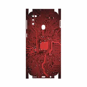MAHOOT Red-Printed-Circuit-Board-FullSkin Cover Sticker for Samsung Galaxy M21  2021 Edition