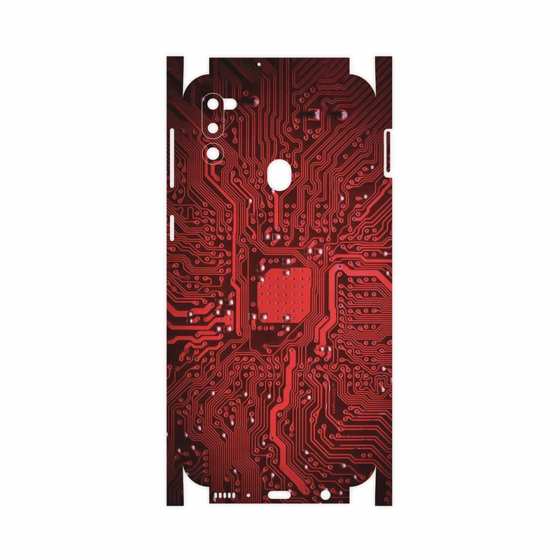برچسب پوششی ماهوت مدل Red-Printed-Circuit-Board-FullSkin مناسب برای گوشی موبایل سامسونگ Galaxy M21 (2021) Edition