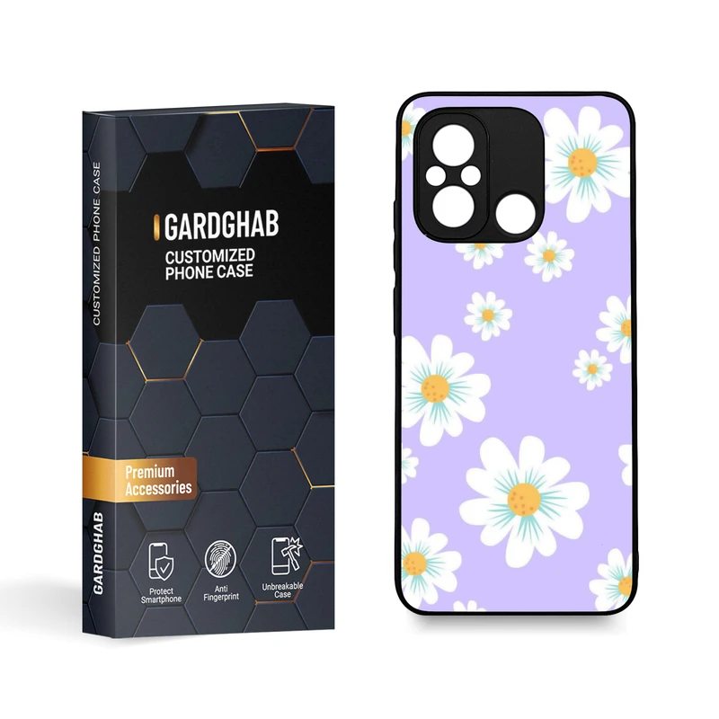  کاور گارد قاب مدل گل مناسب برای گوشی موبایل شیائومی Poco C55