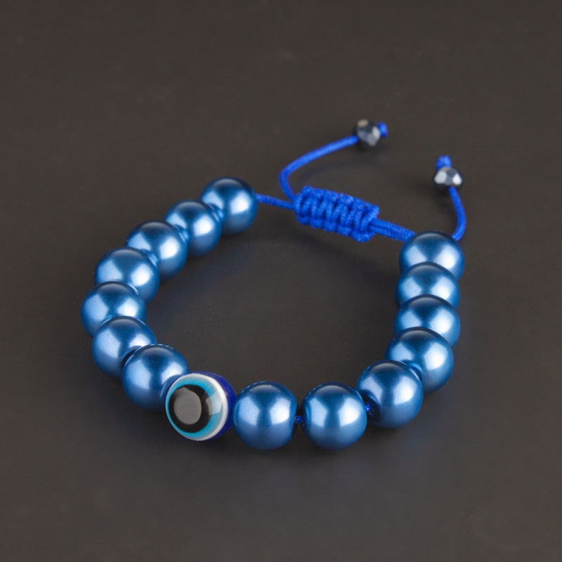 دستبند مدل مروارید چشم نظر ZA-MCH10 دستبند مدل مروارید چشم نظر ZA-MCH10