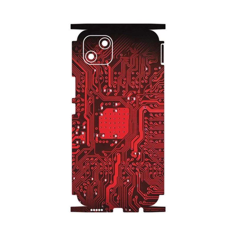 برچسب پوششی ماهوت مدل Red_Printed_Circuit_Board-FullSkin مناسب برای گوشی موبایل ویکو T10
