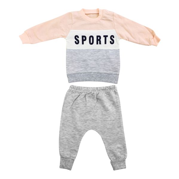 ست سویشرت و شلوار نوزادی مدل bygo 3008