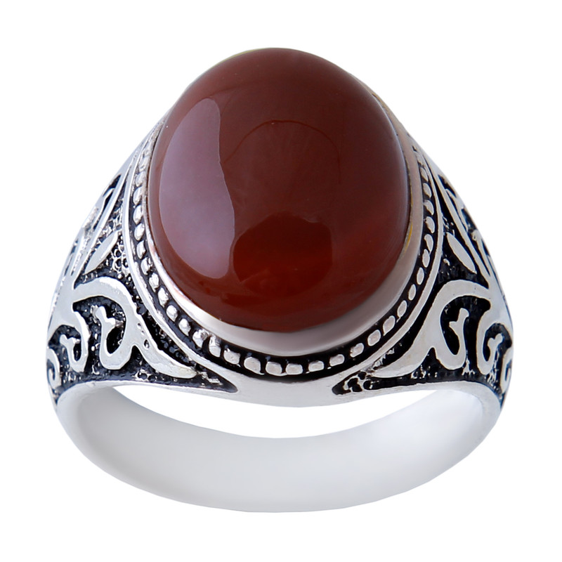  انگشتر نقره مردانه بازرگانی میلادی کد AM_855