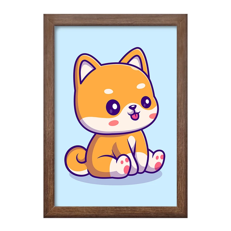 تابلو خندالو طرح حیوانات بامزه گربه کد 29723