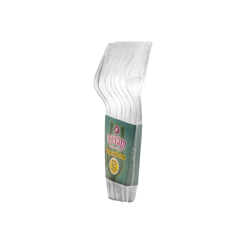 چنگال یکبارمصرف پارمین مدل 001 بسته 12 عددی
