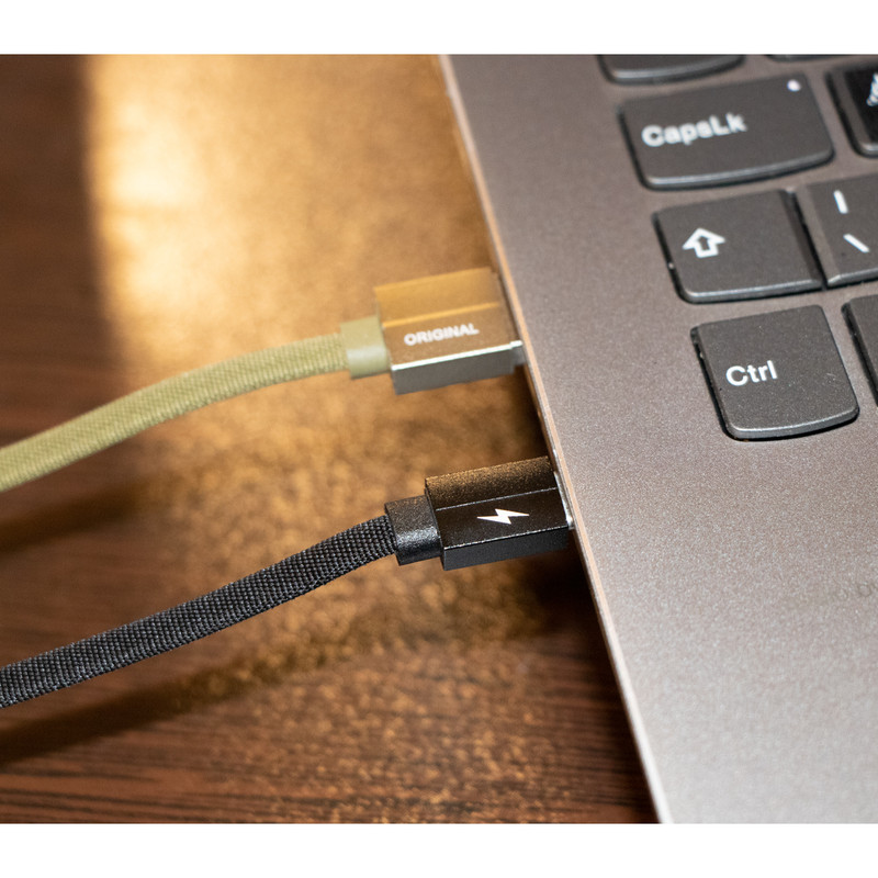 کابل تبدیل USB به لایتنینگ مدل FPC طول 0.25 متر