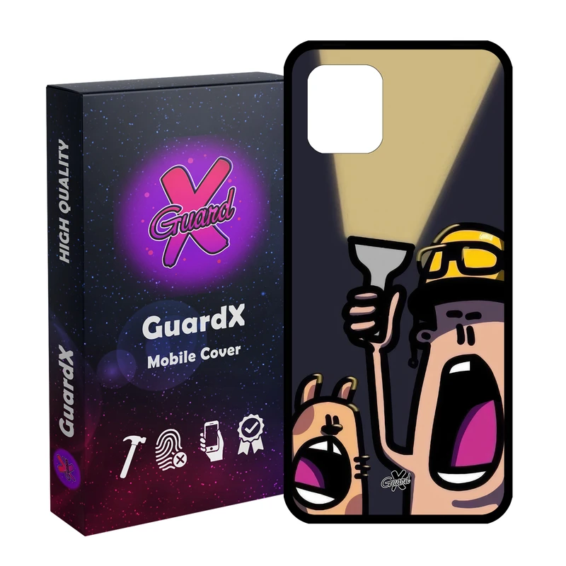 کاور گارد ایکس طرح چراغ قوه مدل Glass10671 مناسب برای گوشی موبایل سامسونگ Galaxy Note 10 Lite / A81