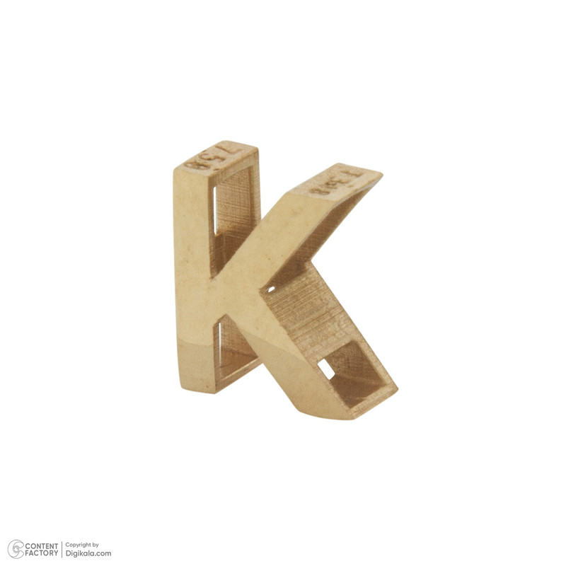 آویز گردنبند طلا 18 عیار زنانه گنجینه هنر خوش نشین مدل حرف K