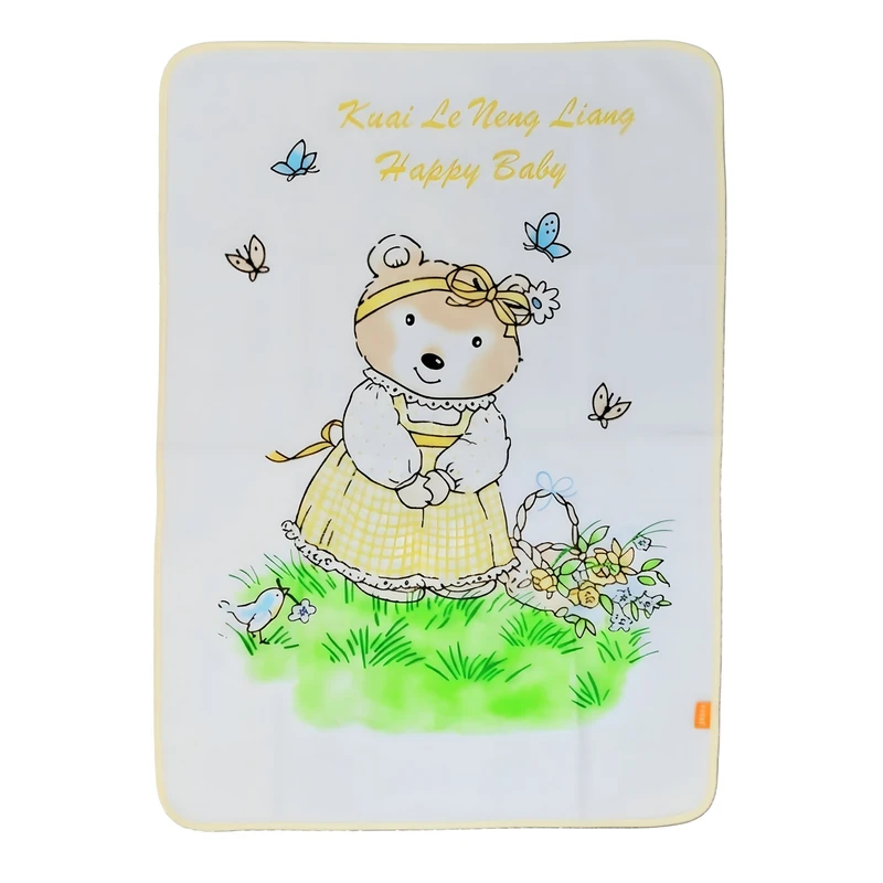 زیرانداز تعویض نوزاد مدل حوله ای طرح خرس کد 2