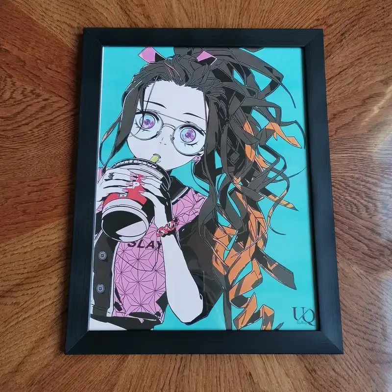 تابلو مدل انیمه شیطان کش طرح نزوکو