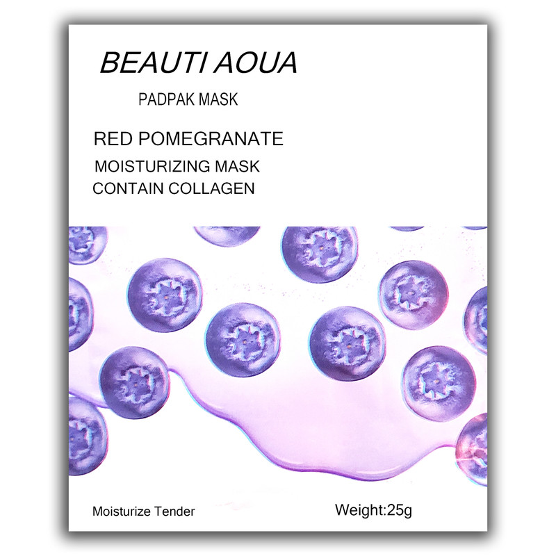 ماسک صورت بیوتی آکوا مدل 01 وزن 25 گرم بسته 6 عددی