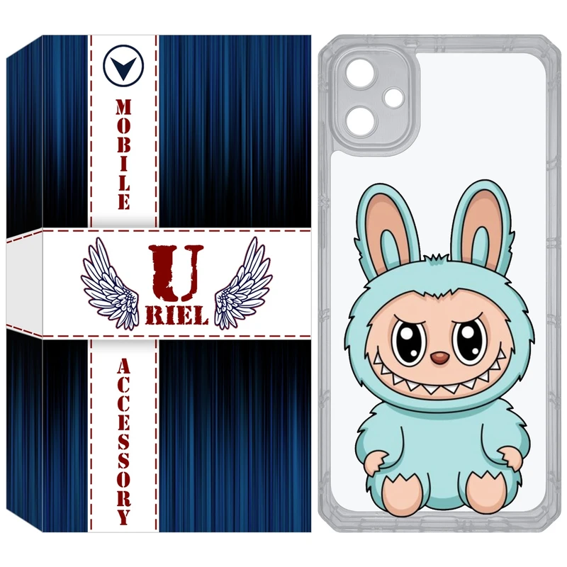 کاور یوریل مدل Clear کد 144 طرح لبوبو مناسب برای گوشی موبایل سامسونگ Galaxy A05