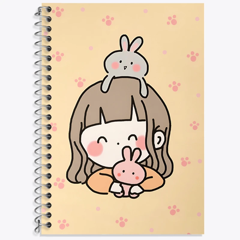 دفتر لغت 50 برگ خندالو طرح دخترانه کیوت کد N3929