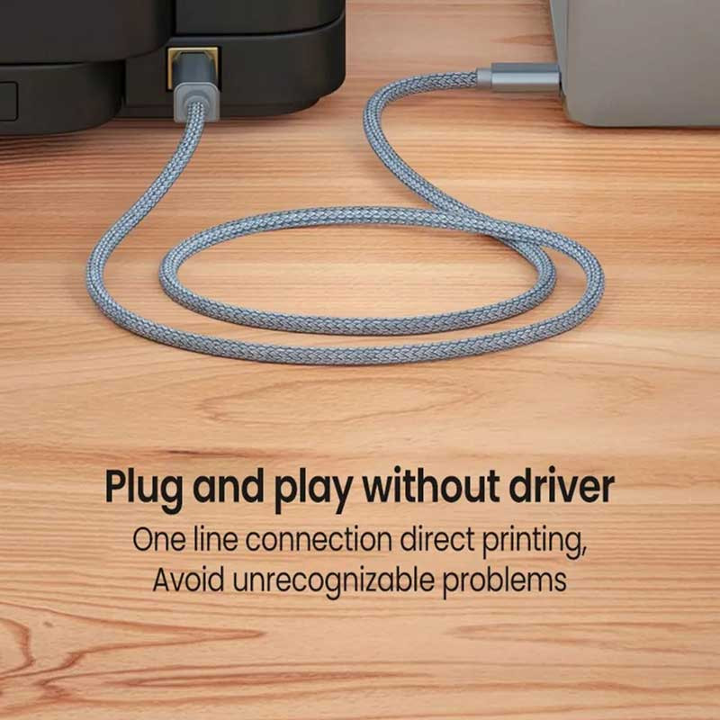 کابل USB-C پرینتر مدل NETPIL TB705 طول 0.2 متر