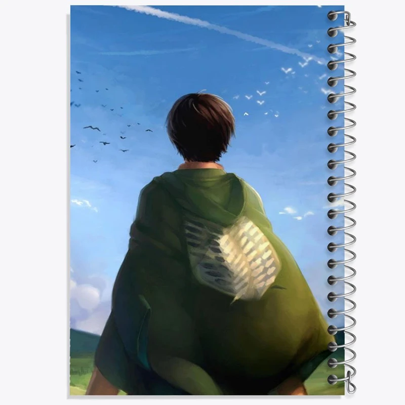 دفتر مشق 100 برگ خندالو طرح ارن یگر انیمه اتک آن تایتان Attack on Titan کد 11040