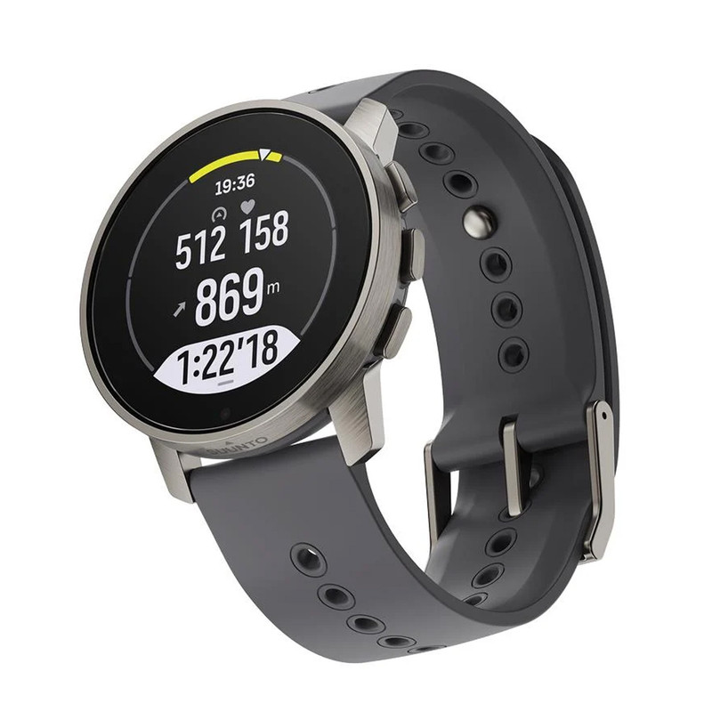 ساعت هوشمند 43 میلی متری سونتو مدل SUUNTO 9 PEAK PRO TITANIUM کد ss050813000 با بند سیلیکونی