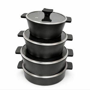 سرویس قابلمه و تابه چدن ۸ پارچه ای ام دی مدل sg4