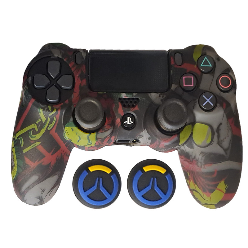 محافظ دسته پلی استیشن 4 مدل SKULL PS4167 به همراه روکش آنالوگ