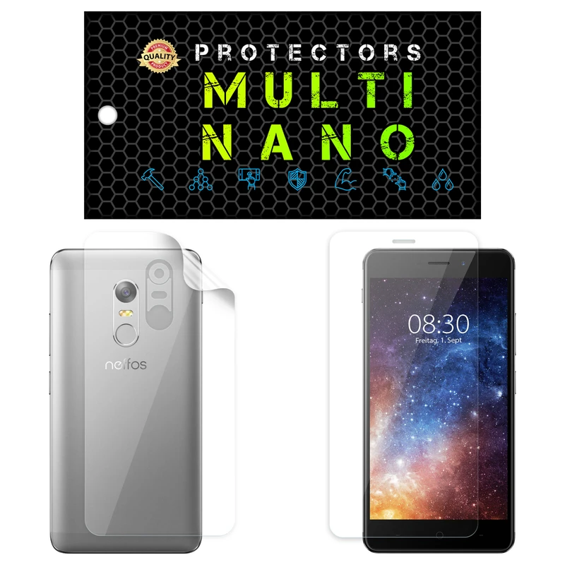 محافظ صفحه نمایش مولتی نانو مدل X-SFT مناسب برای گوشی موبایل تی پی لینک Neffos X1 TP902 به همراه محافظ پشت