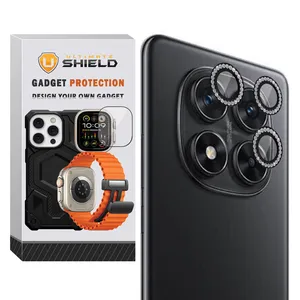 Ultimate Shield Ring Diamond UL Camera Lens Protector For Xiaomi Redmi Note 14 Pro