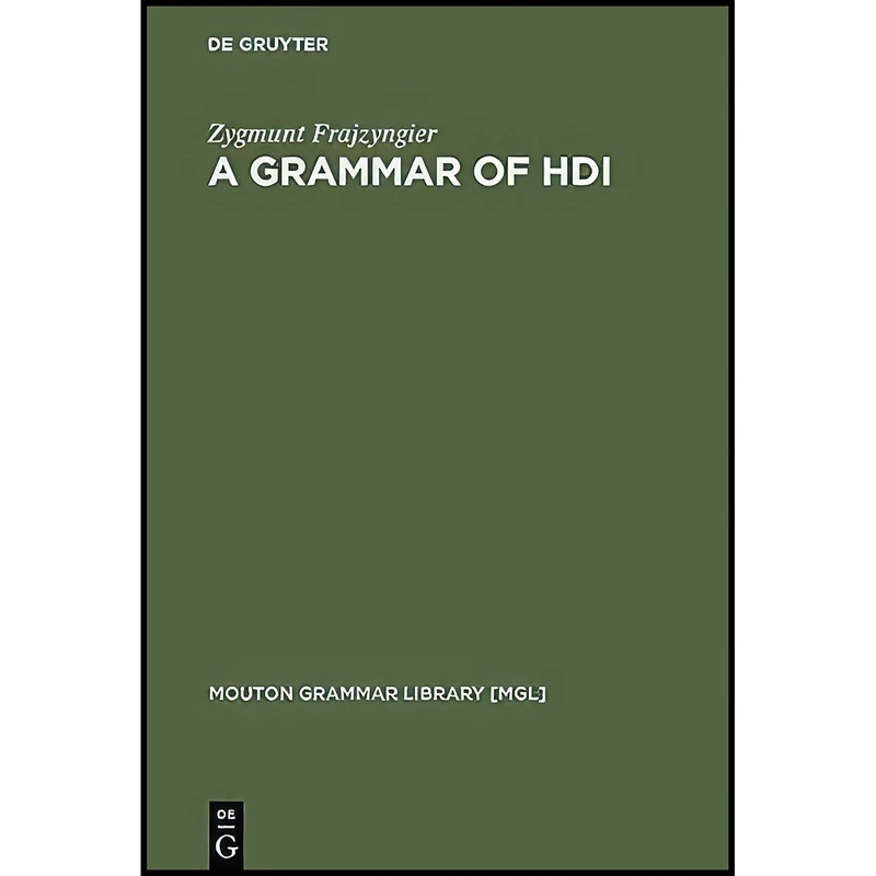 کتاب A Grammar of Hdi  اثر Zygmunt Frajzyngier انتشارات Walter de Gruyter