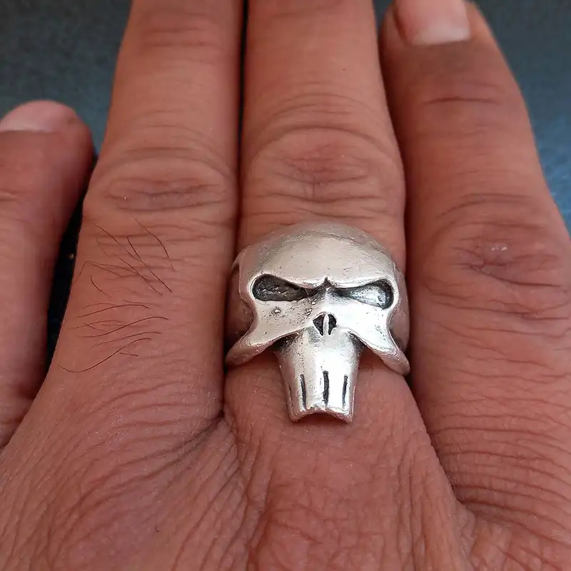 انگشتر مردانه مدل اسکلت کد ES-8