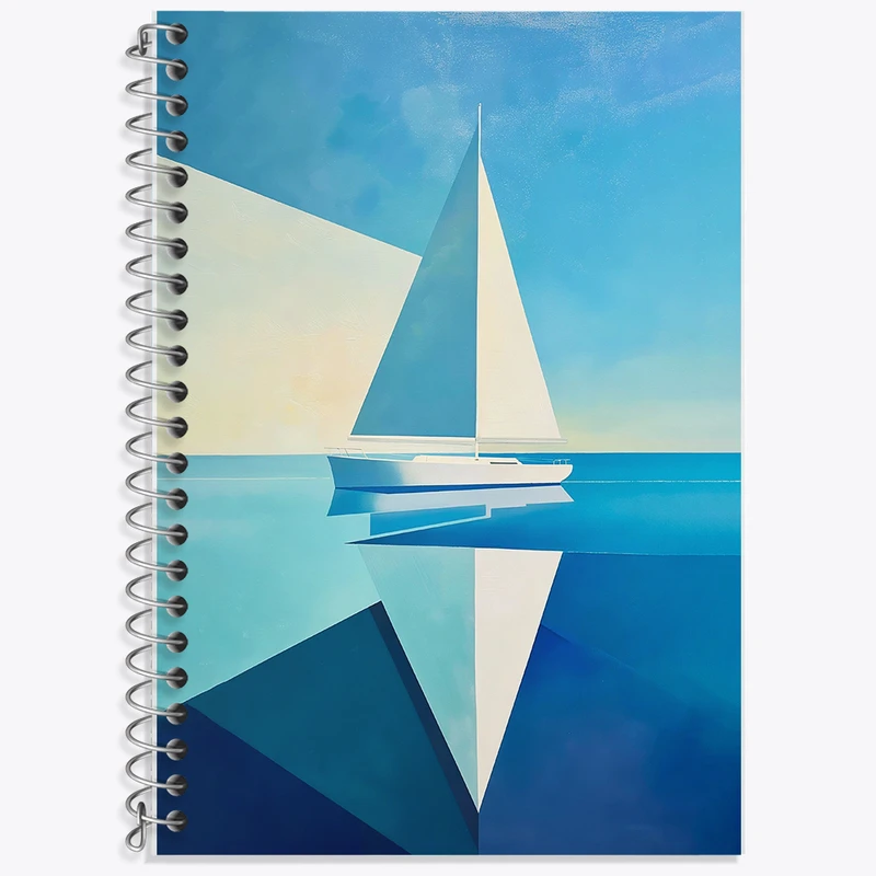 دفتر نت موسیقی 50 برگ خندالو طرح قایق مینیمال کد F7475