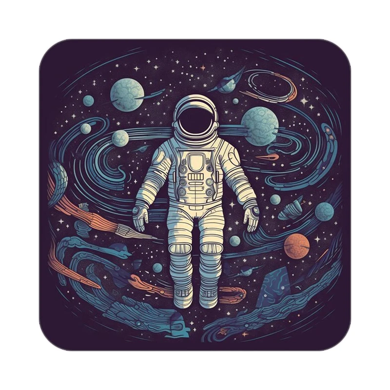 زیر لیوانی کاکتی طرح فضانورد مدل mp46407