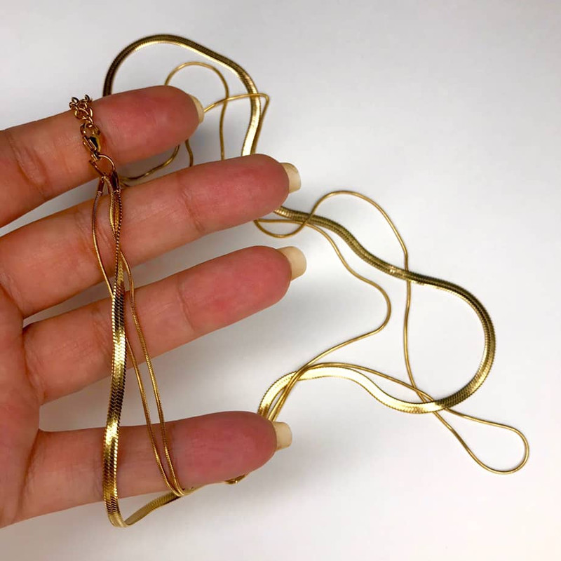 گردنبند زنانه مدل سه رج ماری گردنبند زنانه مدل سه رج ماری