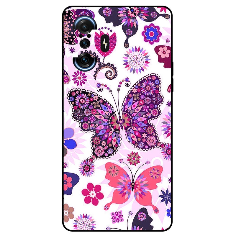 کاور مگافون طرح پروانه مدل 6356 مناسب برای گوشی موبایل شیائومی Poco F3 GT