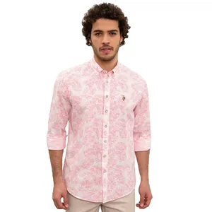 پیراهن آستین بلند مردانه یو اس پولو مدل 50219354