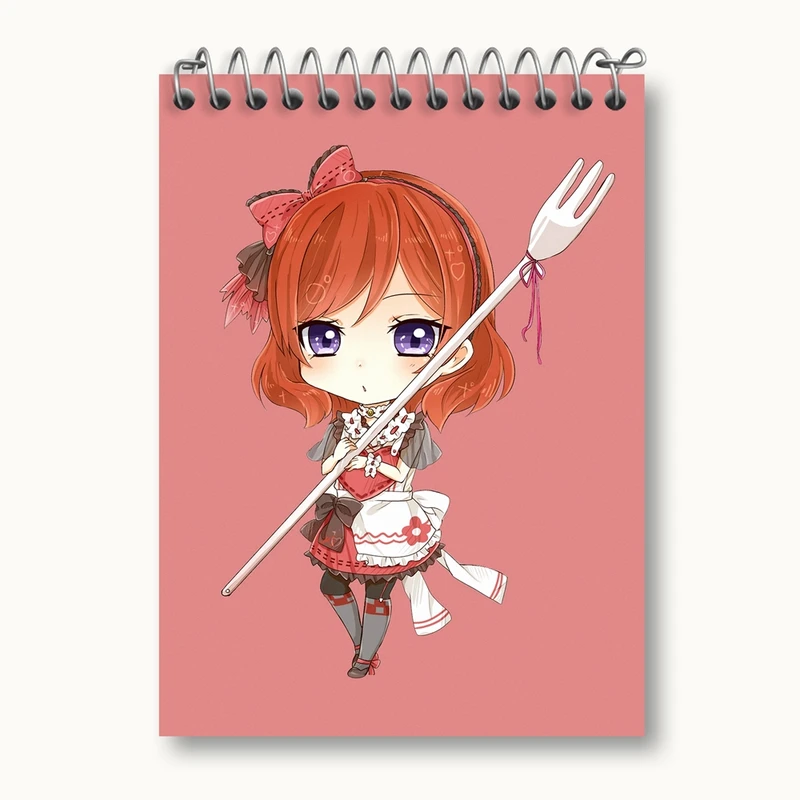 دفتر یادداشت 50 برگ خندالو مدل ماکی انیمه لاو لایو Love Live کد 18275